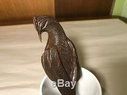 Antique Vintage Hand Carved Wood screw type Nutcracker Bird (Eagle)