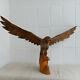 Antique Vintage Wooden Hand Carved Hawk Eagle Handmade