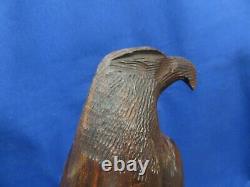 Awesome Large Kino Bay Mexico Iron Wood Hand Carved Polished Eagle 12