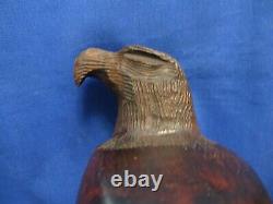 Awesome Large Kino Bay Mexico Iron Wood Hand Carved Polished Eagle 12