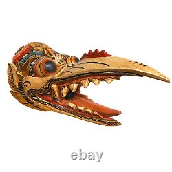 Balinese Garuda Eagle Mask Topeng Carved wood Bali Folk Art Indonesia Wall decor