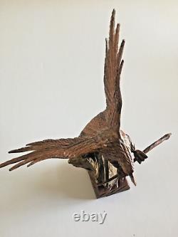 Beautiful hand carved wooden eagle 11