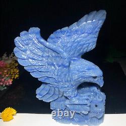 Blue Aventurine Hand Carved Eagle Home Decor Natural Mineral Specimens For Gift
