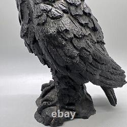 Carved Coal American Eagle Hand Carved 6.75x4x4