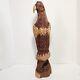 Chainsaw Carved Eagle Hand Carved 20.5 Inches Tall Woodcarving Folk Art Rustic