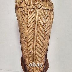 Chainsaw Carved Eagle Hand Carved 20.5 Inches Tall Woodcarving Folk Art Rustic