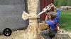 Chainsaw Carving A Life Size Golden Eagle