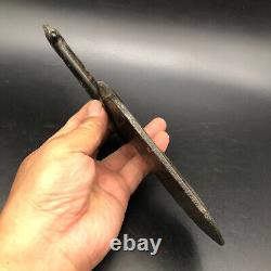 China Hongshan Culture Old jade Hand-carved Eagle head weapon Knife sword, #301