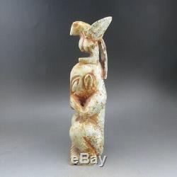 China, jade, collectibles, hand-carved, xixia culture, Eagle & Apollo, statues K7508