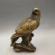 Chinese Antique Brass Hand Carving Eagle Statue A830