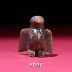 Chinese Antique Shang Dynasty Hetian Ancient Jade Statues Eagle Jade Pendants