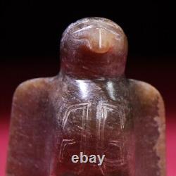 Chinese Antique Shang Dynasty Hetian Ancient Jade Statues Eagle Jade Pendants