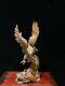 Chinese Boxwood Wood Hand Carved Eagle Trophy Statue