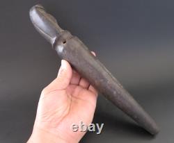 Chinese Hongshan Culture Old Jade stone Hand-carved eagle Scepter Statue 1146g
