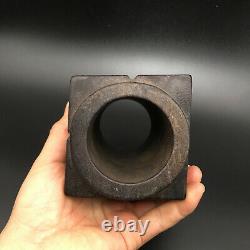 Chinese Meteorite Jade Hand-Carved Hongshan Culture dragon eagle cong, C311