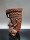 Chinese Natural Boxwood Hand Carved Eagle Exquisite Brush Pots