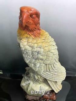 Chinese Shoushan Stone Hand-carved Exquisite Eagle Statues 3319