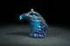 Chinese Old Beijing Glass Hand-carved Exquisite Eagle Head Snuff Bottle 60707
