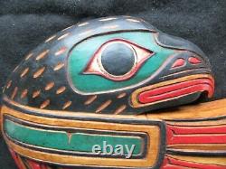 Classic Northwest Coast Design, Hand Carved Eagle Effigy Plaque, Wy-102004660