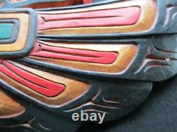 Classic Northwest Coast Design, Hand Carved Eagle Effigy Plaque, Wy-102004660