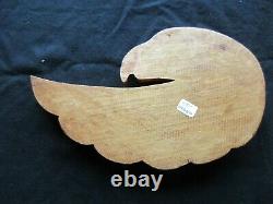 Classic Northwest Coast Design, Hand Carved Eagle Effigy Plaque, Wy-102004660