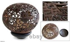 Coconut Shell Sculpture with Stand Hand Carved'Balinese Eagle' NOVICA Bali