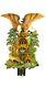 Cuckoo Clock Fox, Eagle With Handcarved Wooden Weights 5.0195.01. P New