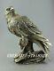 Decorative Hand Carved Tibet Silver Eagle Statue