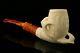 Deluxe Eagle's Claw Hand Carved Block Meerschaum Pipe In Case 10092