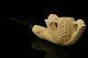 Deluxe Eagle's Claw Hand Carved Block Meerschaum By Kenan With Case 10569