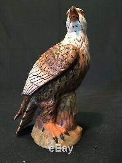 Dolfi Anri Hand Carved Wood Figurine Bald Eagle Bird Decoy