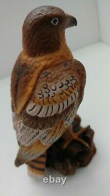 Dolfi Original Carved Wood Hawk 25/5000 5 Tall Collectible Hand Painted Italy