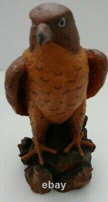Dolfi Original Carved Wood Hawk 25/5000 5 Tall Collectible Hand Painted Italy