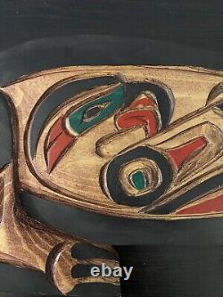 EAGLE Bear George MATILPI Hand Carved Painted Original Carving First Nations