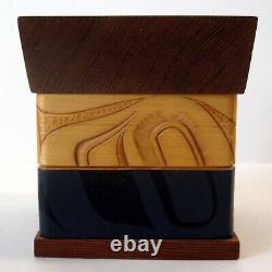 EAGLE Hand Carved Steam Bent Cedar Box by James Michels