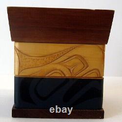EAGLE Hand Carved Steam Bent Cedar Box by James Michels