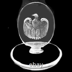 EAGLE PIN TRAY 3.5 tall by Lalique #10756 Crystal NEW IN BOX Made in France