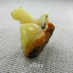 EXCLUSIVE butterscotch hand carved Genuine Baltic amber Eagle 11.70 grams