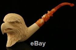 Eagle Beak Block Meerschaum Pipe Hand Carved by Kenan with case 9827