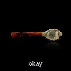 Eagle Block Meerschaum Pipe tobacco hand carve smoking pfeife with case