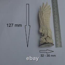 Eagle Carving 127mm Height T457 in Antler Hand Carved