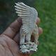 Eagle Carving 97mm Height T520 In Antler Hand Carved