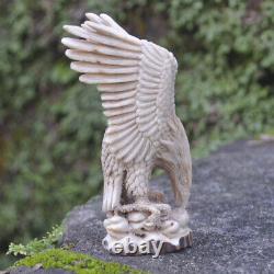 Eagle Carving 97mm Height T520 in Antler Hand Carved