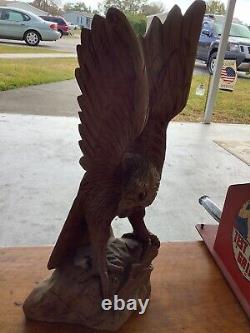 Eagle Hand Carved 19c Immaculate carving with incredible Detail Spectacular