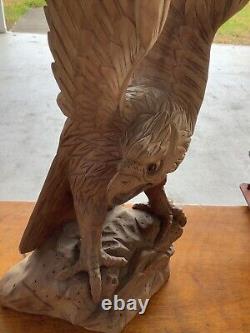 Eagle Hand Carved 19c Immaculate carving with incredible Detail Spectacular