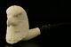 Eagle Hand Carved Block Meerschaum Pipe By Tekin With A Fit Case 9841