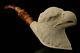 Eagle Hand Carved Block Meerschaum Pipe With A Fitted Case 9941