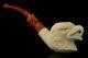 Eagle Hand Carved Block Meerschaum Pipe With Custom Case 10545