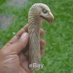 Eagle Head Carving 126mm Length Handle H900 in Antler Bali Hand Carved