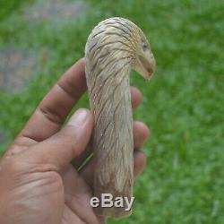 Eagle Head Carving 126mm Length Handle H900 in Antler Bali Hand Carved